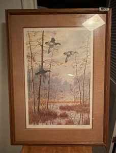 Custom framed artwork, hand signed and hand numbered REDD Taylor hand numbered 282750 30 x 23
