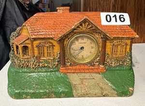 Bungalow Cottage antique clock