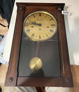 Tempus Fugit Mechanical Wall Regulator Clock w Pendulum  Triple Wind  Untested