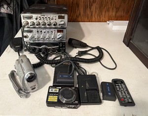 Electronics Lot  Cobra, RoadKing & Uniden CB Radios, Sony Cyber-shot Camera, Sony Handycam & Accessories