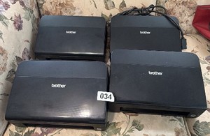 Lot of 4 Brother Portable Mobile Document Scanners  Untested