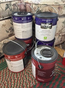 Lot of 6 gallons of paint