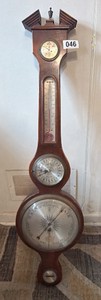 Vintage Wooden Wall Weather Station  Barometer, Thermometer & Hygrometer