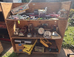 Vintage Toy & Collectibles Lot  Tonka Trucks, Diecast Cars, Carousel Music Box, Postal Scale, Tin Toys & More