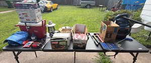 Tools, Shop & Garage Lot  Igloo Party Cooler, beer, taps and keg tap included WetDry Vac, Hammers & More