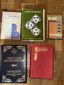 Lot of Vintage Shakespeare & Drama Books Hamlet No Exit Complete Works
