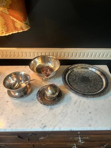 Webster Wilcox Paul Revere Silverplate & Friendship Ball Mixed Lot