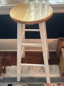 Wood Top Bar Stool 29 in H