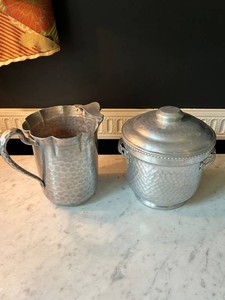 Vintage Everlast Forged Aluminum Pitcher & Covered Ice Bucket Set