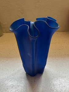 Murla Finland Blue Glass Vase