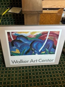 Franz Marc the Large Blue Horses Walker Art Center Framed Print