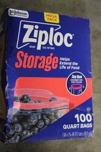 Ziploc Storage Bags 100 Quart Bags...