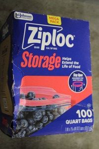 Ziploc Storage Bags 100 Quart Bags...
