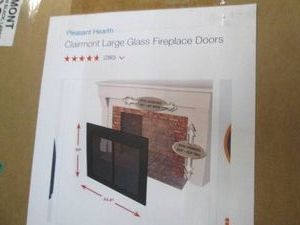 Fireplace glass screen...