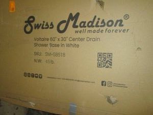 Swiss Madison 30 x 60 center drain...