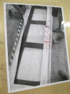 Glass panel door...