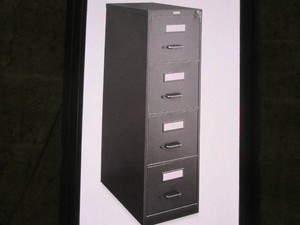 Hirsch 4 door locking file cabinet...