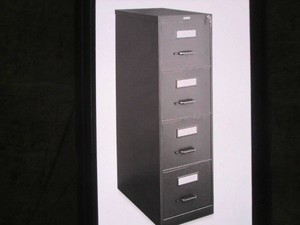 Hirsch 4 door locking file cabinet...