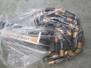 Lot of Duracell AA batteries...