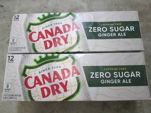 2 12 Packs of Canada Dry Ginger ale...