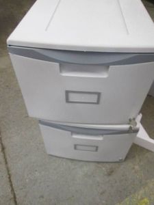 2 Storex locking file boxes...