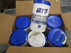 3 Good and 3 Damaged Purell disinfe...