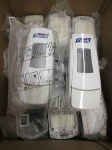 8 Purell hand sanitizer dispensers...