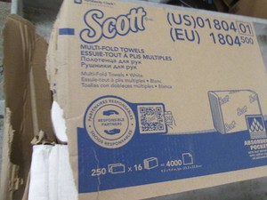 16 Packs of Scott multifold towels...