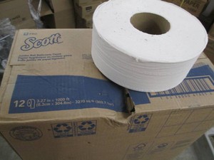 12 Jumbo rolls Scott bath tissue...