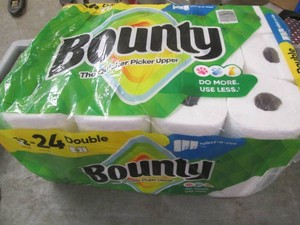 12 Double rolls Bounty paper towel...
