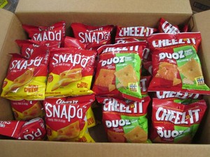 24 2.2 oz assorted Cheezits...