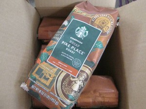 6 Starbucks Pike place whole bean d...