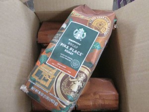 6 Starbucks Pike place whole bean d...