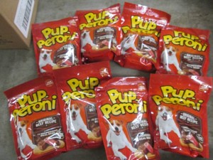 8 Pepperoni dog treats bags...