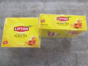 2 100 Count Lipton black tea...