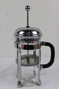 Stainless Steel & Glass French Press Coffee Maker