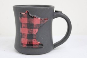 Ceramic Minnesota Mug With Plaid MN State Design
