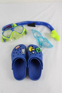 Crocs Clogs & Body Glove Snorkel For Kids