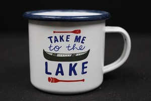 Nice Enough Take Me to the Lake Enamel Mug