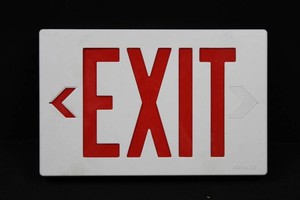 Astralite Exit Sign Light With Arrows (hardware not included)