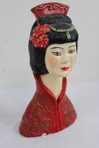 Vintage 1978 Figurine Bust 11 Tall