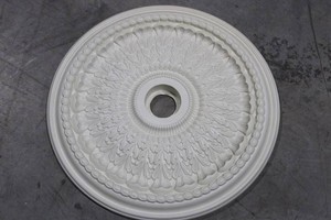 Ornate White Ceiling Medallion 27 diameter