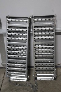 Pair of Folding Metal Loading Ramps