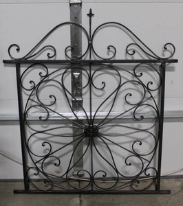 Wrought Iron Scroll Wall Panel 42 X 48 in