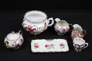 Royal Sealy Japan Miniature Porcelain Tea Set (Lot of 6)