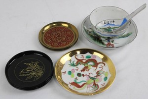 Chinese Village Teacup Set & Decorative Porcelain Mixed Lot