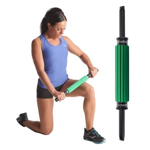 $21 THERABAND Roller Massager, 19-21 Retractable Muscle Massage Stick for Full-Body Use, Deep Tissue & Trigger Point Self-Massage, Portable Handheld Fascia Release Tool for Runners, Athletes