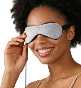 Heated Eye Mask Warm Compress for Dry Eyes, USB Electric Heating Pad for Stye & Chalazion Eye Treatment, Eye Sleep Mask for Dark Circles and Puffiness Relief (Gray)