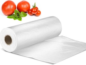 $22 12 X 16 Plastic Produce Bag on a Roll, Bread and Grocery Clear Bag, 350 BagsRoll (2 Rolls)