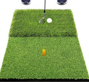 $26 SAPLIZE Foldable Heavy-Duty Golf Hitting Mat with 10mm EVA Backing for IndoorOutdoor Swing & Chipping, Golf Accessories & Gift for Men & Women